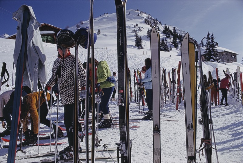 Skiers At Gstaad