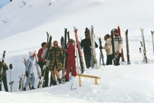 Skiers at Gstaad