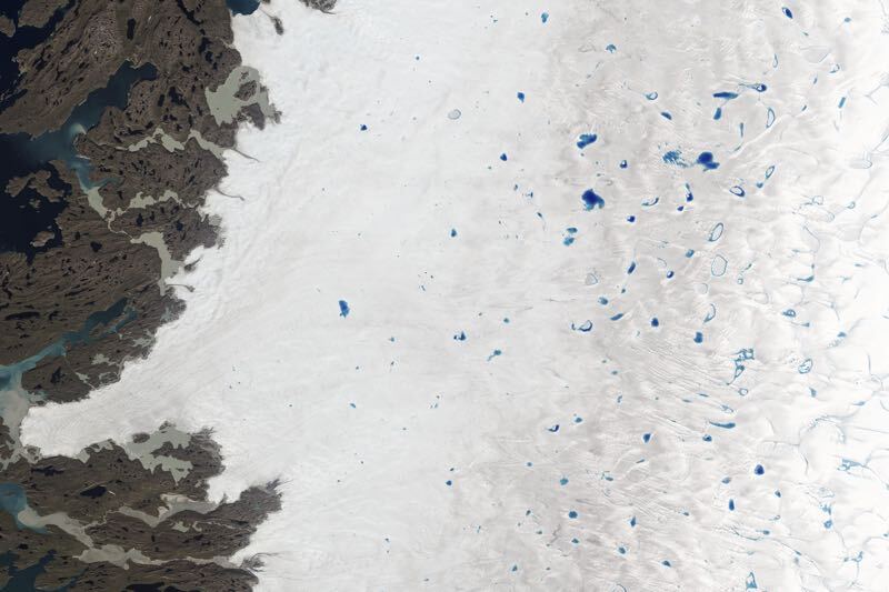 Meltwater Lakes Greenland