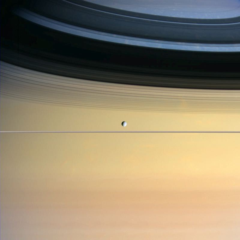 Dione and Saturn