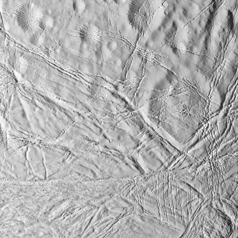 Saturn's Moon Enceladus Surface