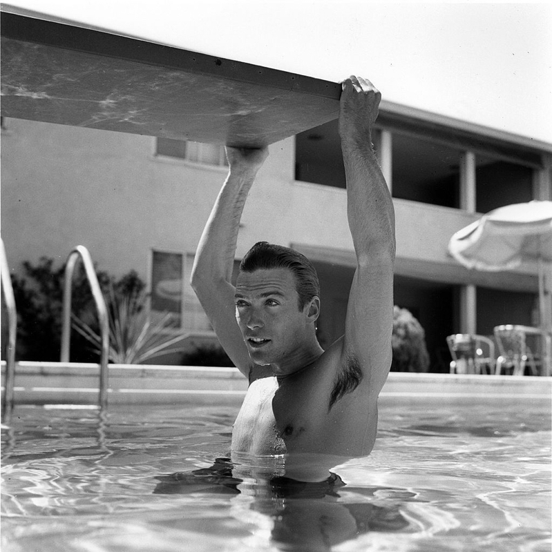 Clint Takes A Swim