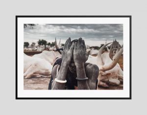 South Sudan Cattlemen Framed Print