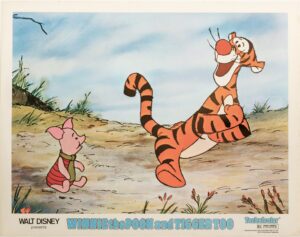 Winnie the Pooh and Tigger Too 1974 Vintage Lobby Card #1