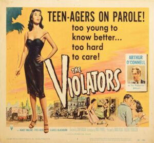 The Violators 1957 Vintage Lobby Card #1