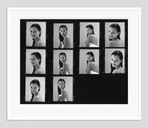 Kate Moss Contact Sheet 1 Signed Framed print