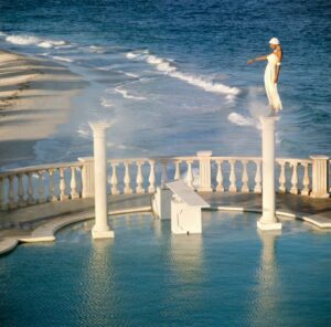 Apollonia Van Ravenstein at Crane Beach Hotel in Barbados