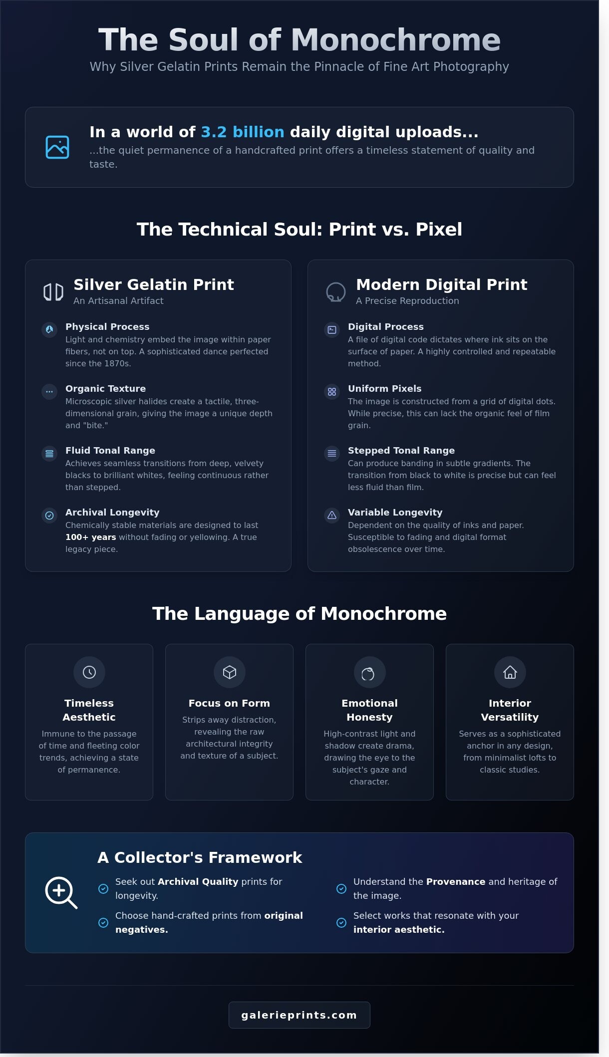 The Timeless Allure of Black and White Pictures: A Collector’s Guide - Infographic