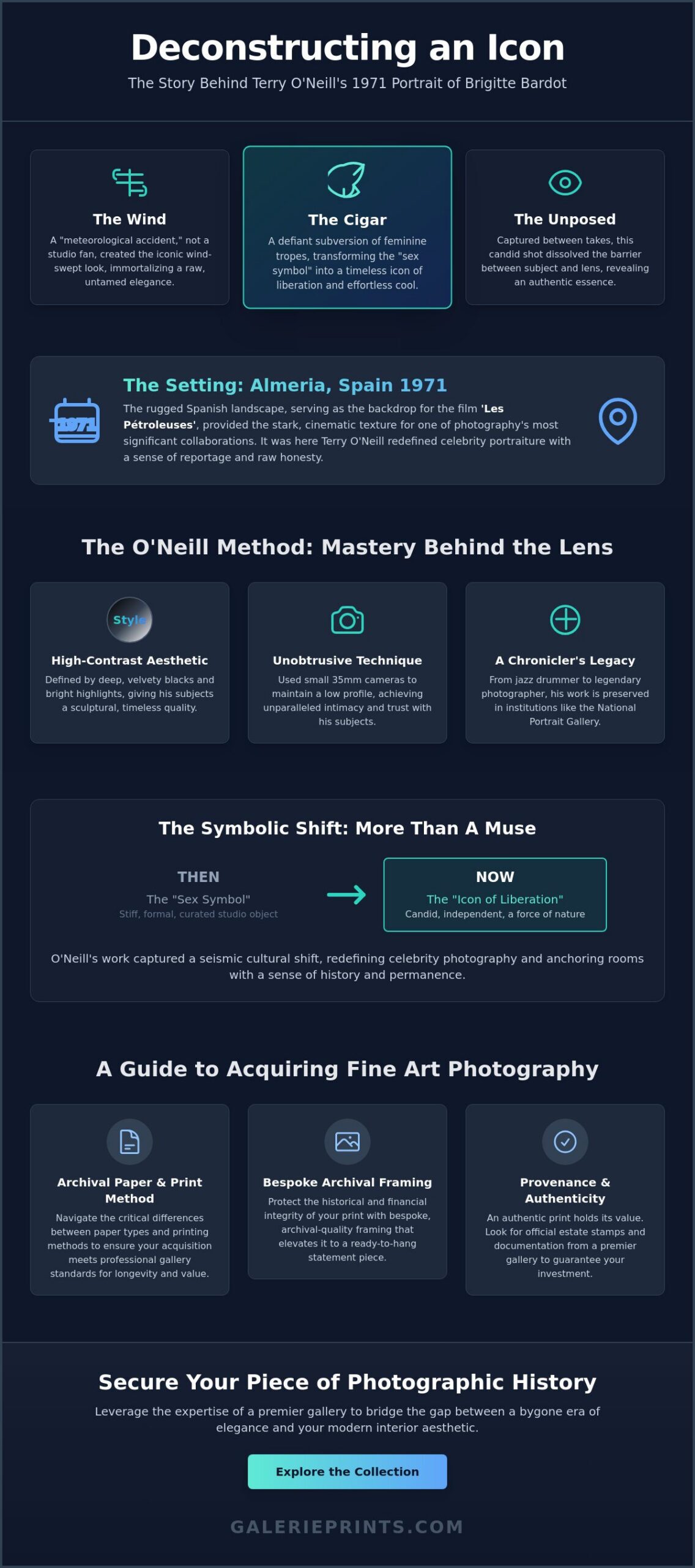 Terry O’Neill Brigitte Bardot Print: The Definitive Collector’s Guide to an Iconic Moment - Infographic