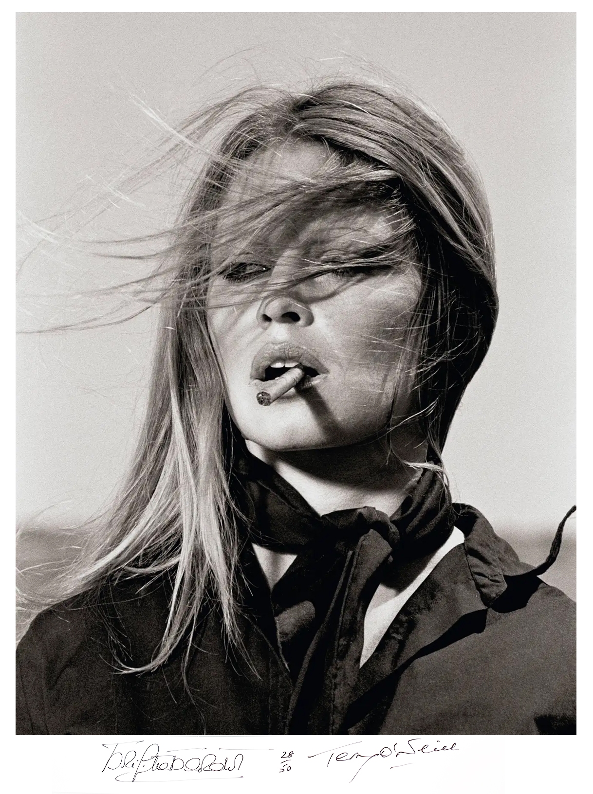 Brigitte Bardot Lifetime Co-signed Print - Galerie Prints