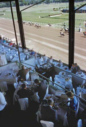 Racegoers At Saratago
