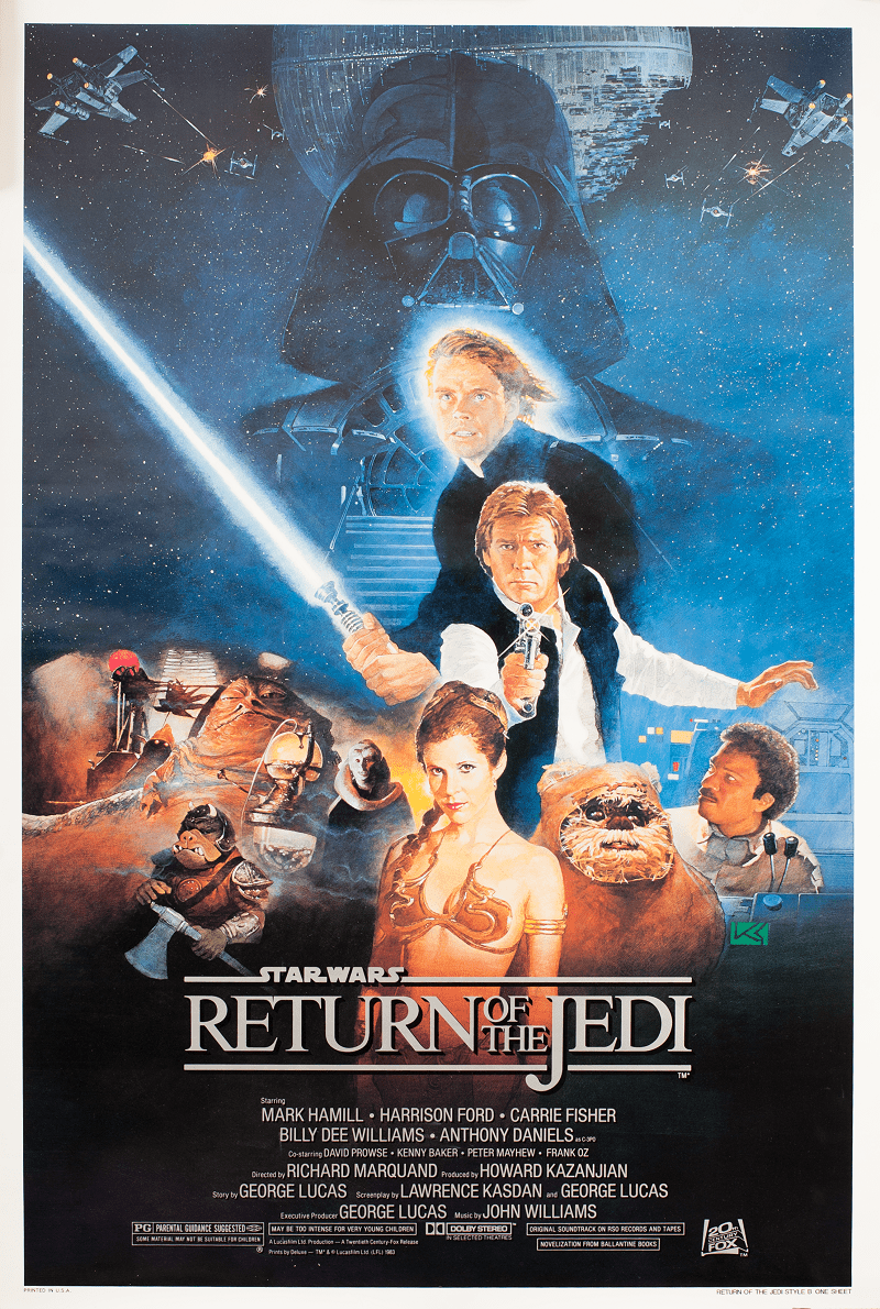 Return Of The Jedi 1983 Original Vintage Poster - Galerie Prints
