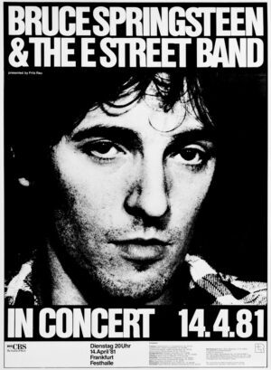 Bruce Springsteen 1981 Original Vintage Poster