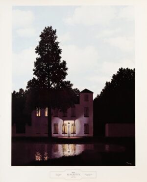 The Empire Of Lights Magritte c. 1960 Vintage Poster
