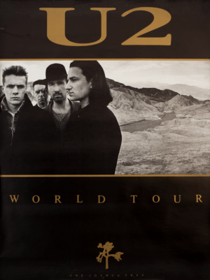 U2 The Joshua Tree World Tour 1987 Poster