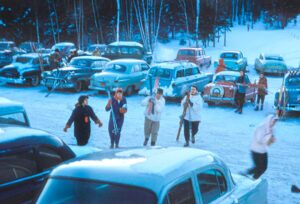 Gathering For A Days Skiing