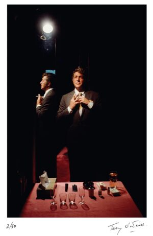 Dean Martin backstage in Las Vegas